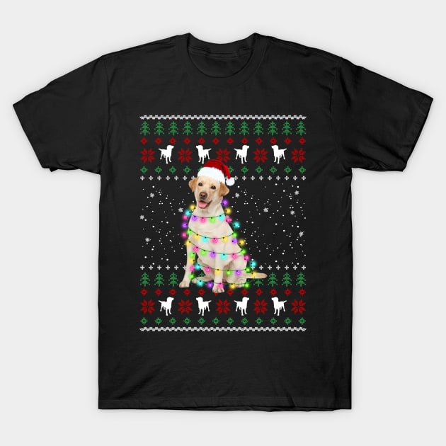 Nova Scotia Duck Tolling Retriever Christmas Dog Light Santa Hat Xmas T-Shirt by nakos